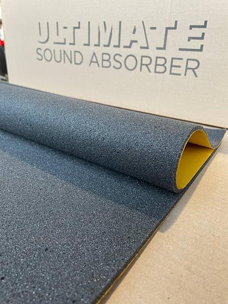 Звукопоглинаючий ущільнюючий лист ULTIMATE Sound Absorber 5 мм, розмір 750мм х 1000мм